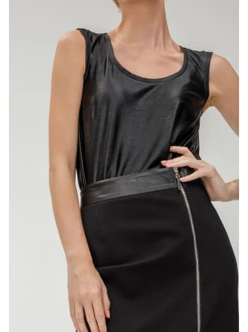 Große Größen HELMIDGE Top Schwarzer Glanz In Schwarz Günstig Kaufen – Bild 4