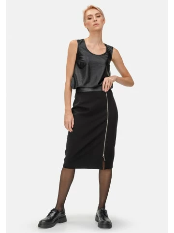 Große Größen HELMIDGE Top Schwarzer Glanz In Schwarz Günstig Kaufen