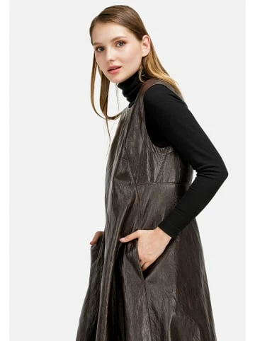 Große Größen HELMIDGE Trägerkleid Sundress In Dunkel Braun Günstig Kaufen – Bild 4