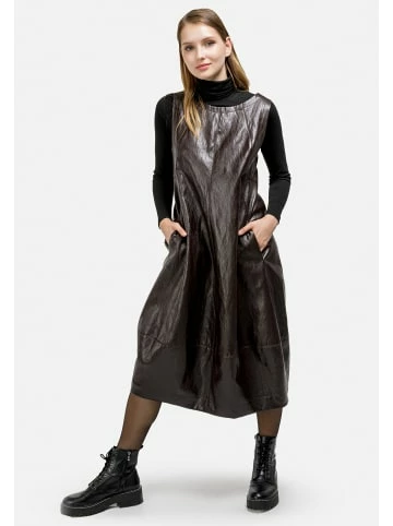 Große Größen HELMIDGE Trägerkleid Sundress In Dunkel Braun Günstig Kaufen