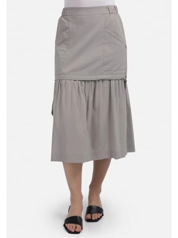 Große Größen HELMIDGE Volantrock Midikleid In Grau Günstig Kaufen